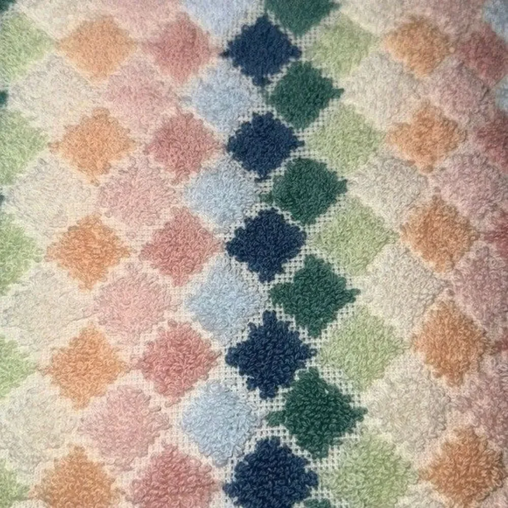 NWT Loft by Loftex 8 Piece 100% Cotton Bath Towel Set Multi-color Ombre Diamond